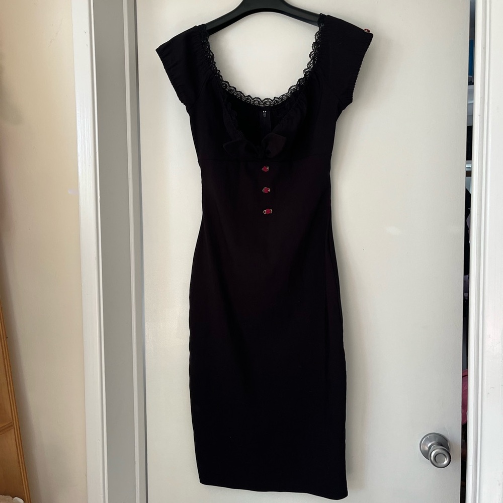 SOLD Stop Staring Black Dress
